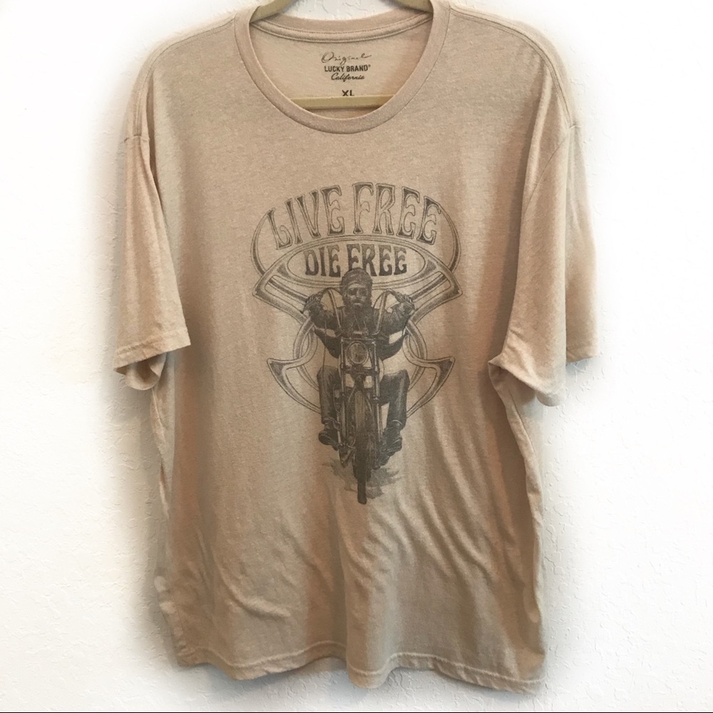 Lucky Brand Men’s Motorcycle Tee Size XL